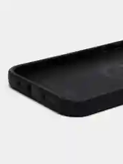 Черный силиконовый чехол iPhone 12 Pro Max, противоударный с магнитом и кольцом