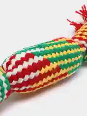 Игрушка канатная с пищалкой внутри, до 25 см, микс цветов