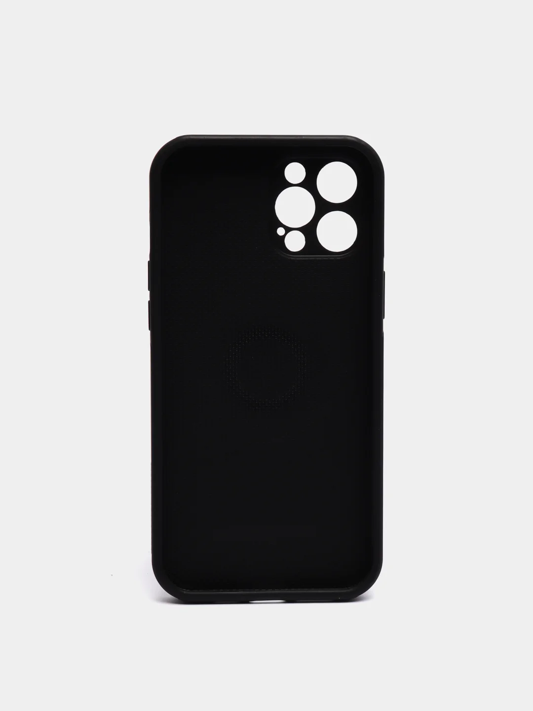 Темно-синий силиконовый чехол iPhone 12 Pro Max, противоударный с магнитом и кольцом