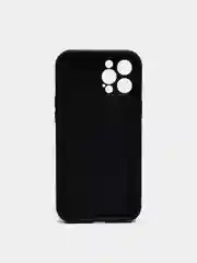 Темно-синий силиконовый чехол iPhone 12 Pro Max, противоударный с магнитом и кольцом
