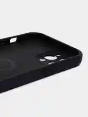 Темно-синий силиконовый чехол iPhone 12 Pro Max, противоударный с магнитом и кольцом