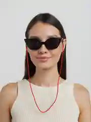 Красный шнурки для очков стрейч цветные