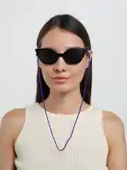 Фиолетовый шнурки для очков стрейч цветные