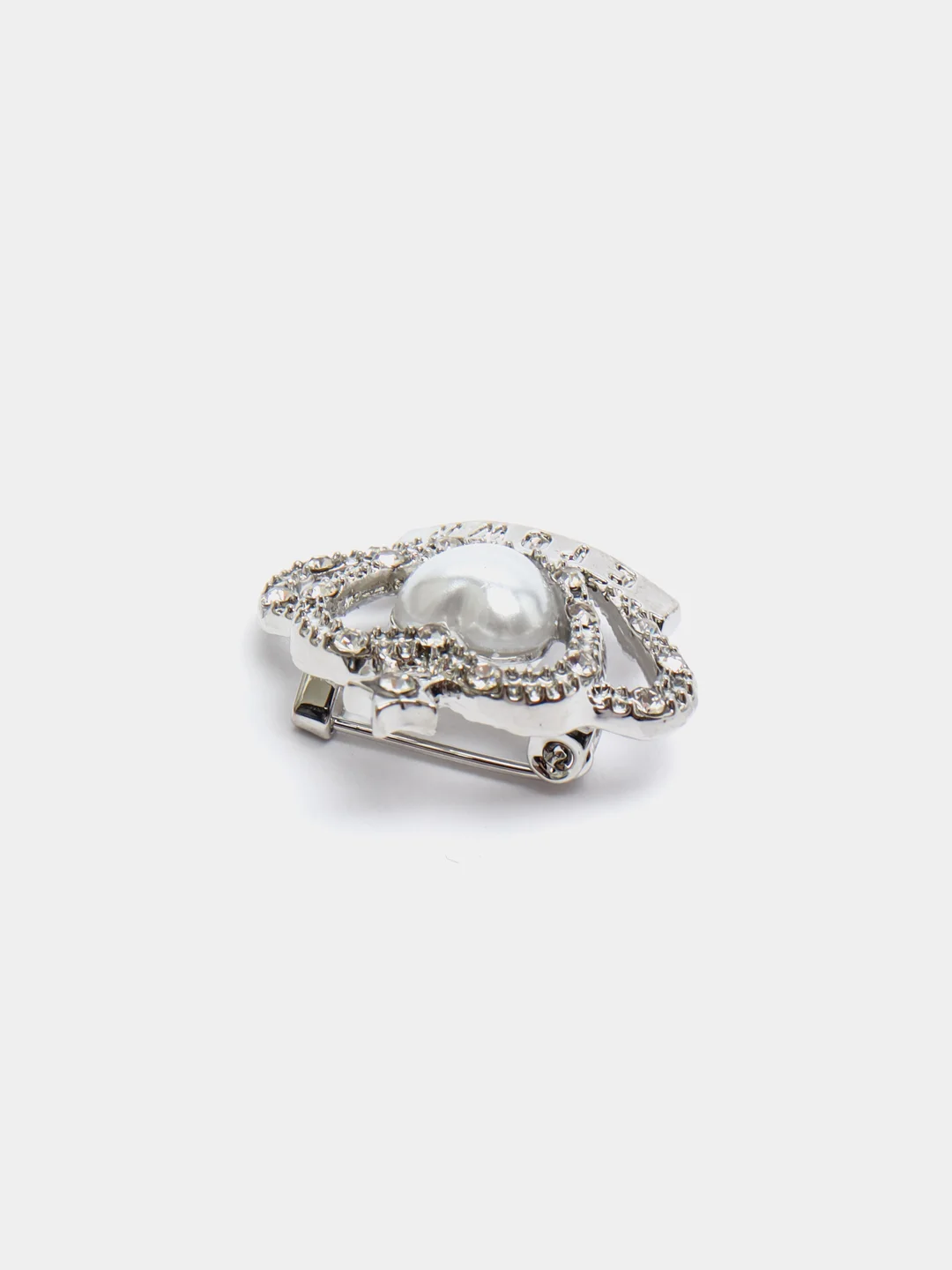 Серебряный брошь "Корона"