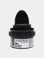 Тёмно-коричневый крем-блеск Damavik для ухода за обувью, за изделиями из гладкой кожи, 50 мл