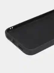 Черный чехол силиконовый для Phone 11 с бархатной подкладкой