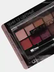 Розовый тени для век 12-ти цветные ЮниLook, 2 тона