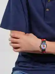 Красный детские наручные часы герои мультфильмов