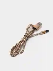 Золотой кабель USB и коннектор Denmen D09 для зарядки магнитный 2.4A, Lightning/Type-C/Micro Usb