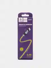 Золотой кабель USB и коннектор Denmen D09 для зарядки магнитный 2.4A, Lightning/Type-C/Micro Usb