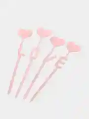 Розовый топпер на торт "Love"