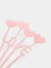 Розовый топпер на торт "Love"