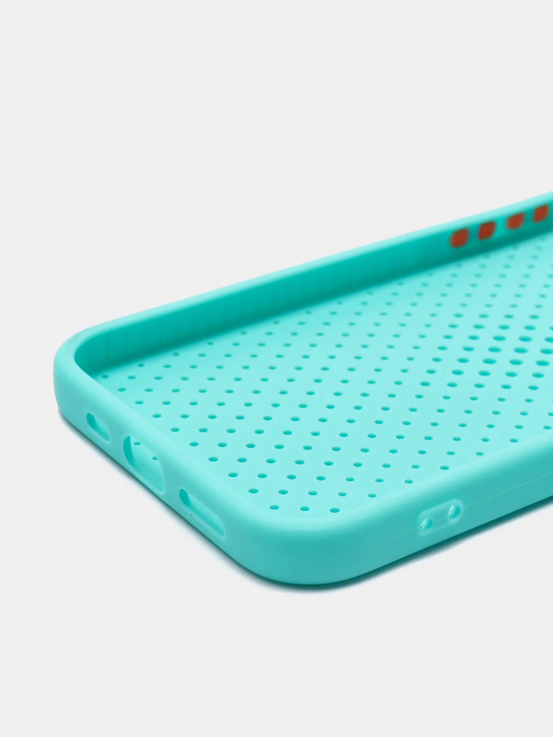 Бирюзовый чехол силиконовый с перфорацией для Айфон iPhone 11 /11 Pro / 11 Pro Max / 12
