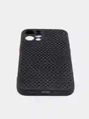 Черный чехол силиконовый с перфорацией для Айфон  iPhone 11 /11 Pro / 11 Pro Max / 12