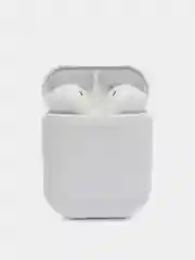Белый беспроводные Bluetooth наушники i12 с микрофоном для  смартфона / TWS наушники