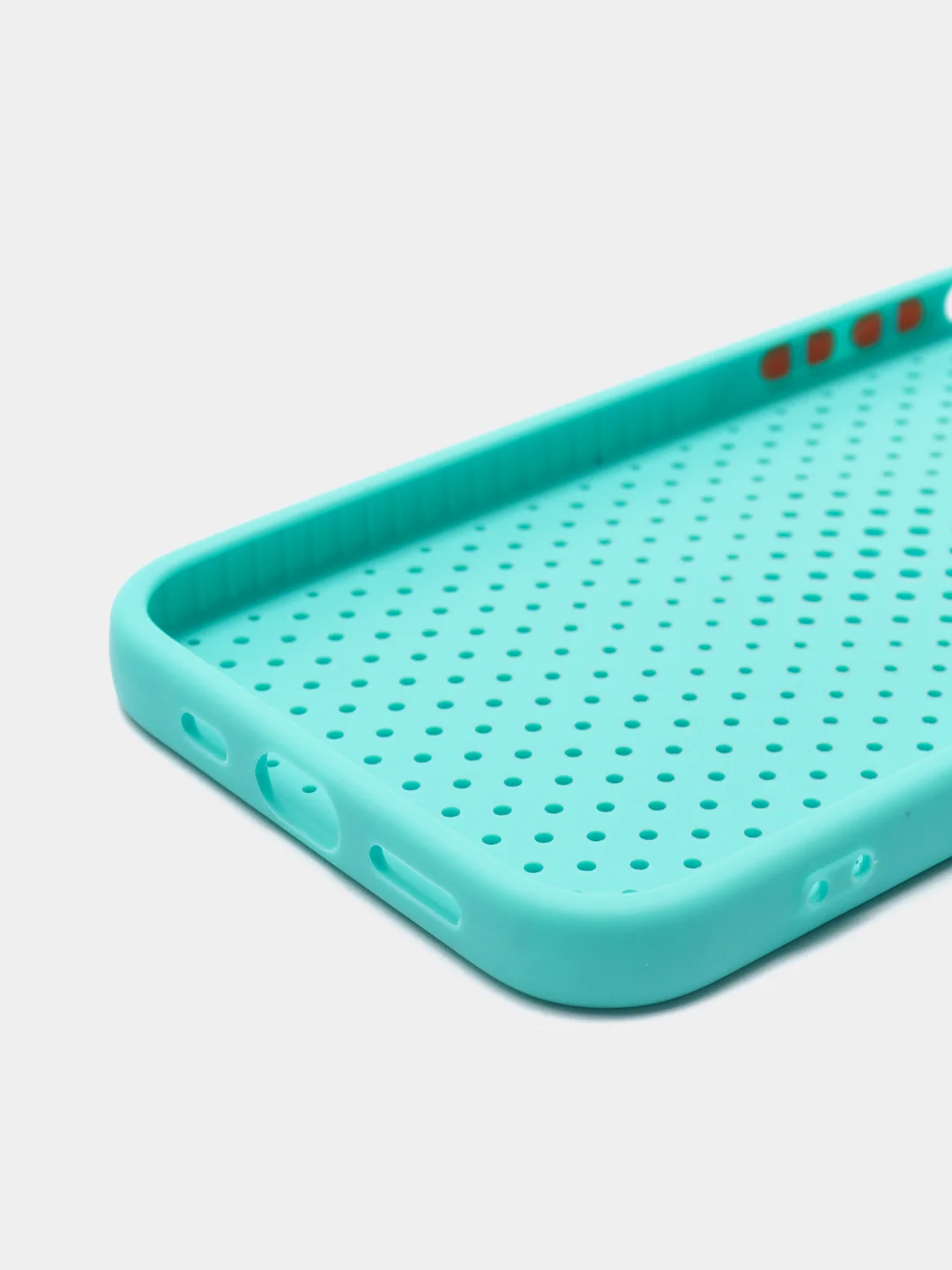 Бирюзовый чехол силиконовый с перфорацией для Айфон iPhone 11 /11 Pro / 11 Pro Max / 12