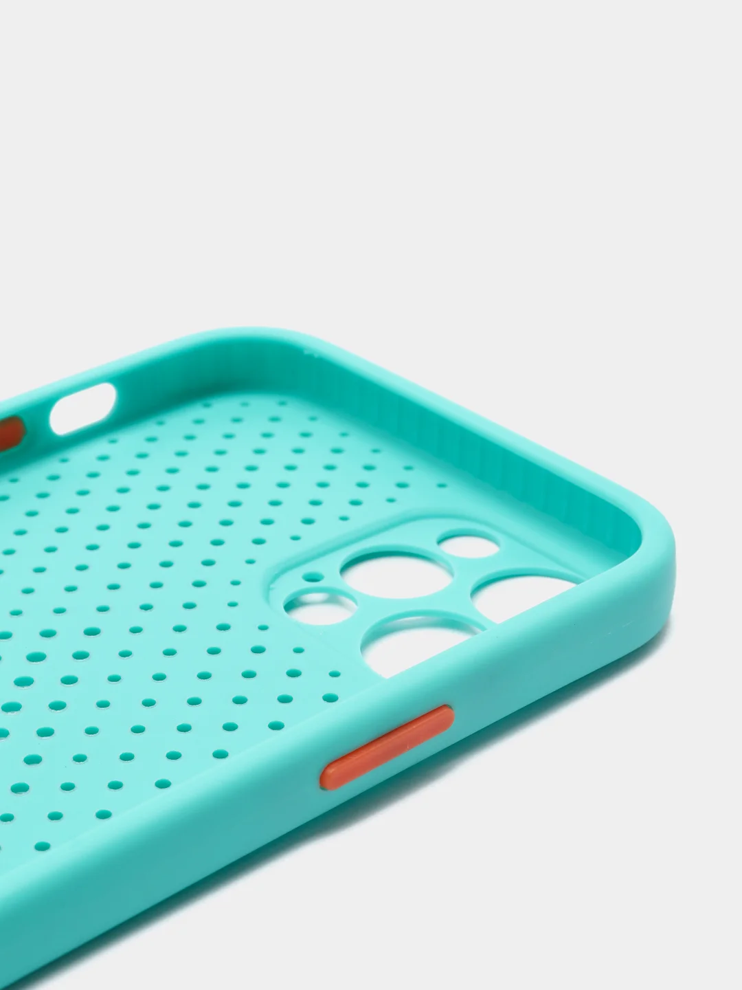 Бирюзовый чехол силиконовый с перфорацией для Айфон iPhone 11 /11 Pro / 11 Pro Max / 12