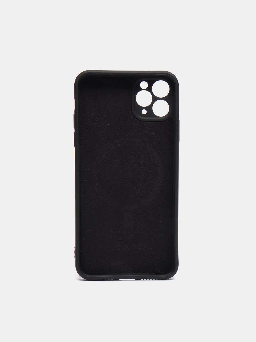 Черный чехол Soft Touch silicone case с магнитом MagSafe для iPhone 11, 11Pro, 11Pro Max