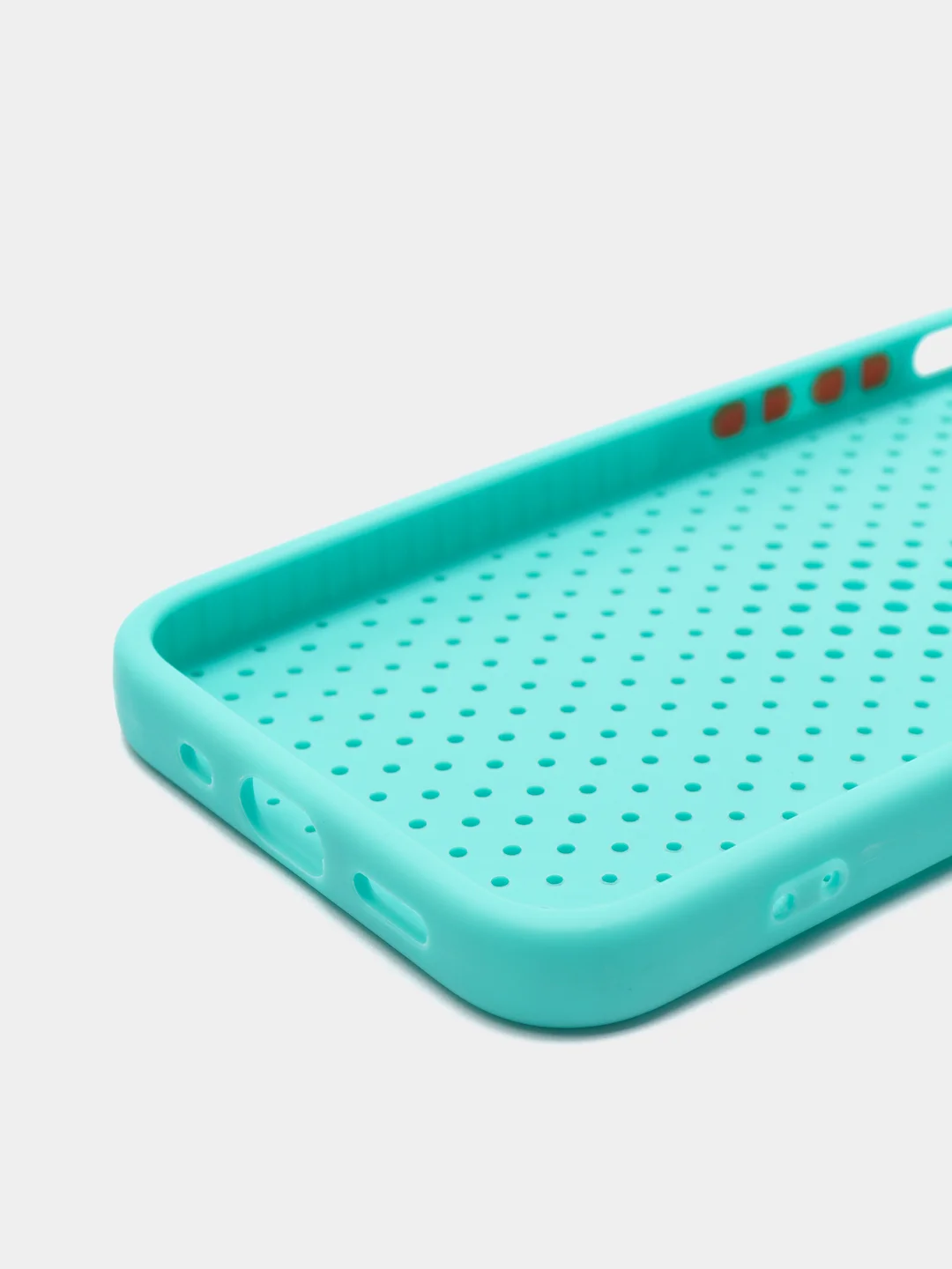 Бирюзовый чехол силиконовый с перфорацией для Айфон iPhone 11 /11 Pro / 11 Pro Max / 12