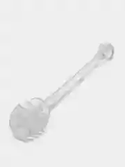 Серебряный ложка для меда, пластмассовая