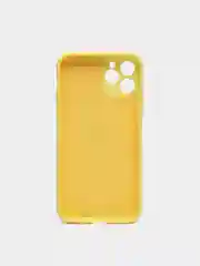 Желтый чехол силиконовый с кольцом на iPhone 11 Pro mobios
