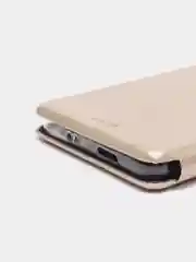 Золотой чехол-книжка для Xiaomi Poco M4 Pro 5G, Сяоми Поко М4 Про 5G