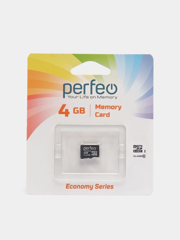 Карта памяти Perfeo microSD 4GB большой емкости (Class 10) купить по ...