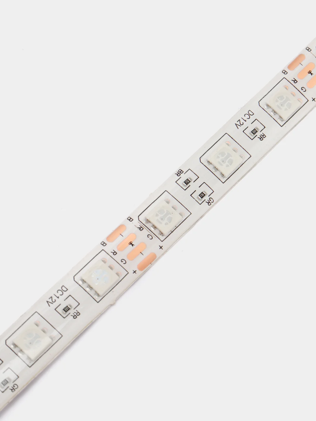 Светодиодная лента 5050 60св/м 12V защищенная RGB 14.4Вт/м (отрезок 1 метр)