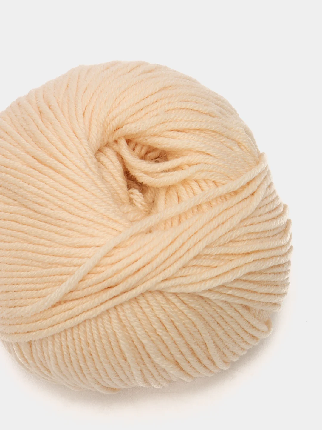 Кремовый пряжа Gazzal Wool 115, мериносовая шерсть, 50г/115м