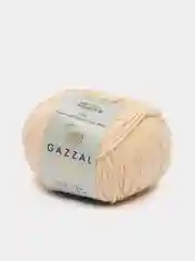 Кремовый пряжа Gazzal Wool 115, мериносовая шерсть, 50г/115м