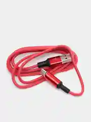 Красный кабель зарядный Micro USB / Lightning / Type-C, 1,2 м, для Android и iPhone