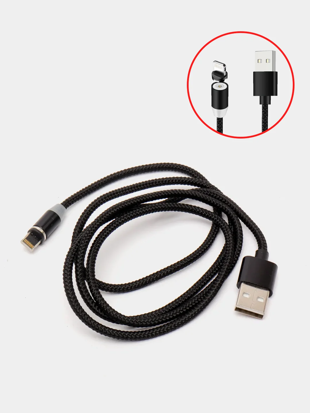 Шоколадный магнитный кабель для зарядки Micro USB, Type C, Lightning