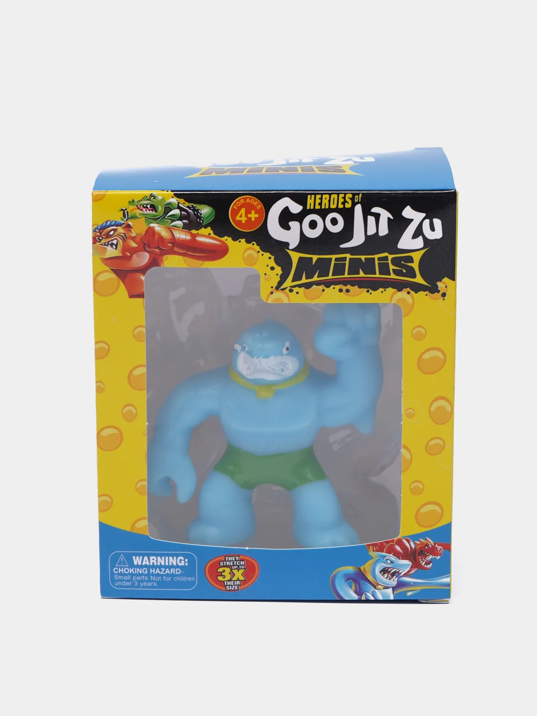 Небесно-голубой тянущаяся фигурка GooJitZu/Гуджитсу, 6 см Динозавры