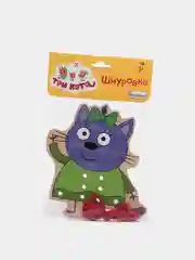 Деревянная игрушка-шнуровка Горчица, "Три кота"