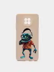 Угольный чехол силиконовый с принтом для Xiaomi Redmi Note 9T (редми)