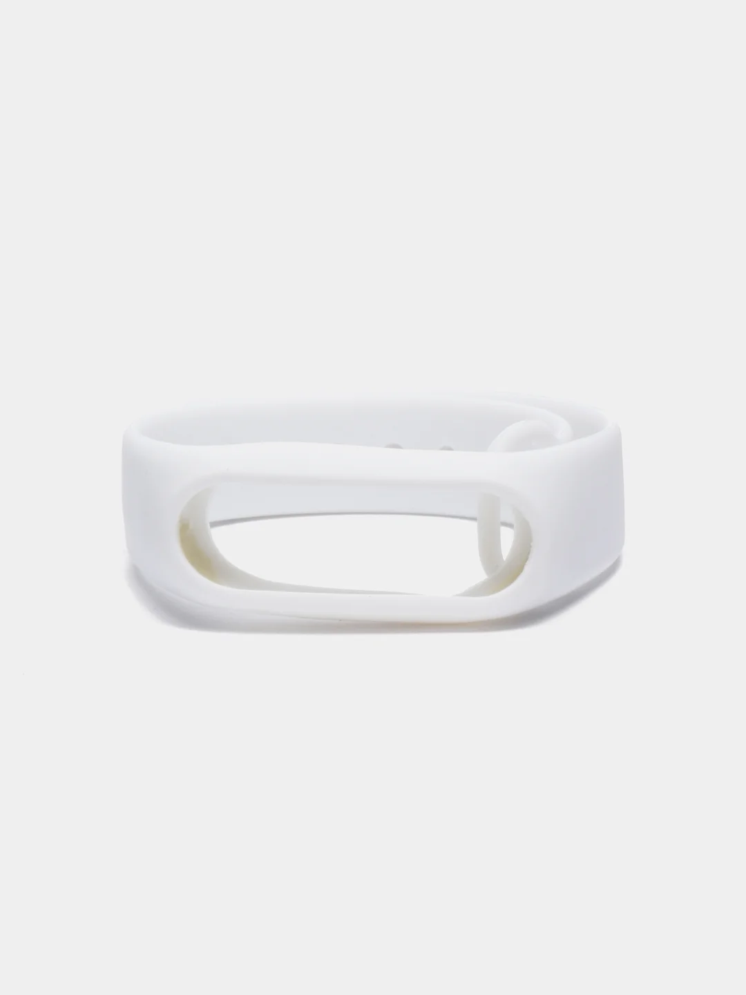 Белый силиконовый ремешок на Xiaomi Mi Band 2