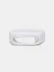 Белый силиконовый ремешок на Xiaomi Mi Band 2