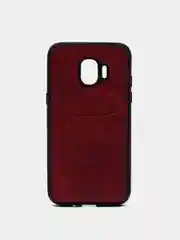 Красный чехол из эко кожи с карманом на Samsung J2 Core J2 Pro J6 J4 Core J4 Plus J4 J6 Plus J8