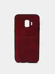 Красный чехол из эко кожи с карманом на Samsung J2 Core J2 Pro J6 J4 Core J4 Plus J4 J6 Plus J8