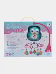 Розовый музыкальный мобиль на кроватку