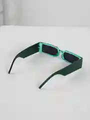 Зеленый очки солнцезащитные прямоугольные