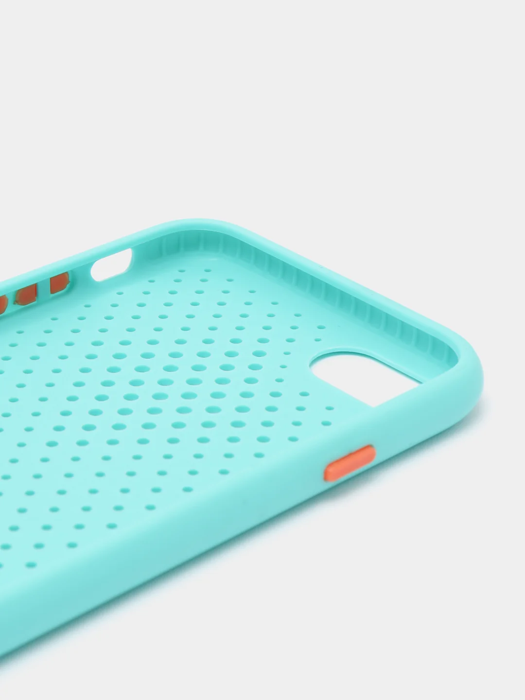 Бирюзовый чехол силиконовый с перфорацией для Айфон iPhone 11 /11 Pro / 11 Pro Max / 12