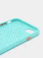 Бирюзовый чехол силиконовый с перфорацией для Айфон  iPhone 11 /11 Pro / 11 Pro Max / 12