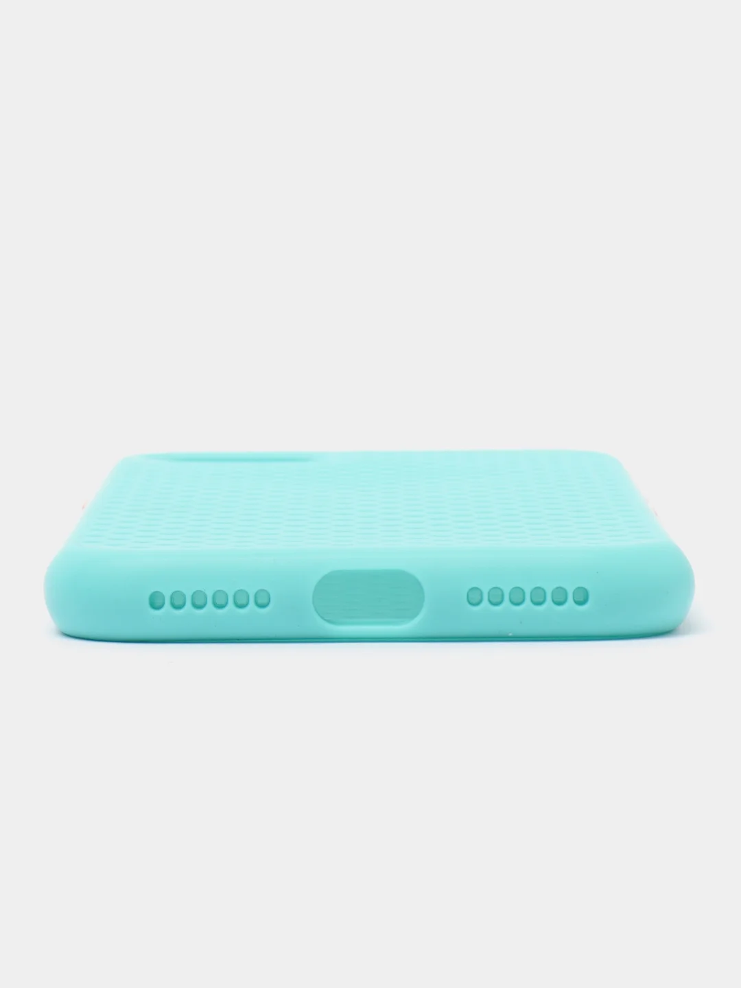 Бирюзовый чехол силиконовый с перфорацией для Айфон iPhone 11 /11 Pro / 11 Pro Max / 12