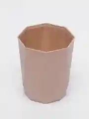 Бежевый стакан для зубных щеток