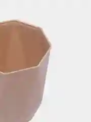 Бежевый стакан для зубных щеток