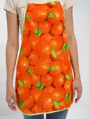 Оранжевый фартук кухонный
