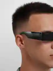Черный очки солнцезащитные прямоугольные