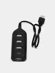 Черный usb HUB Хаб, разветвлитель юсб,