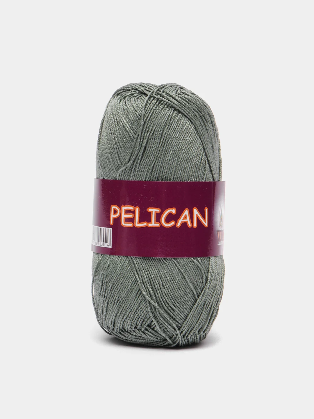 Зелёный хаки пряжа Vita Pelican, мерсеризованный хлопок, 50 г 330 м